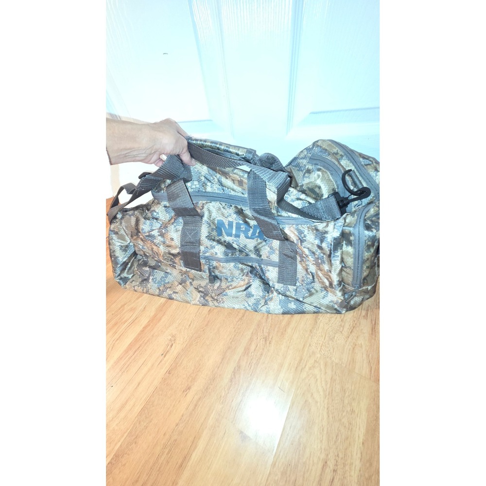 NRA Digital Camo Duffel Bag Tactical Range Travel Gear Ripstop Shoulder Strap